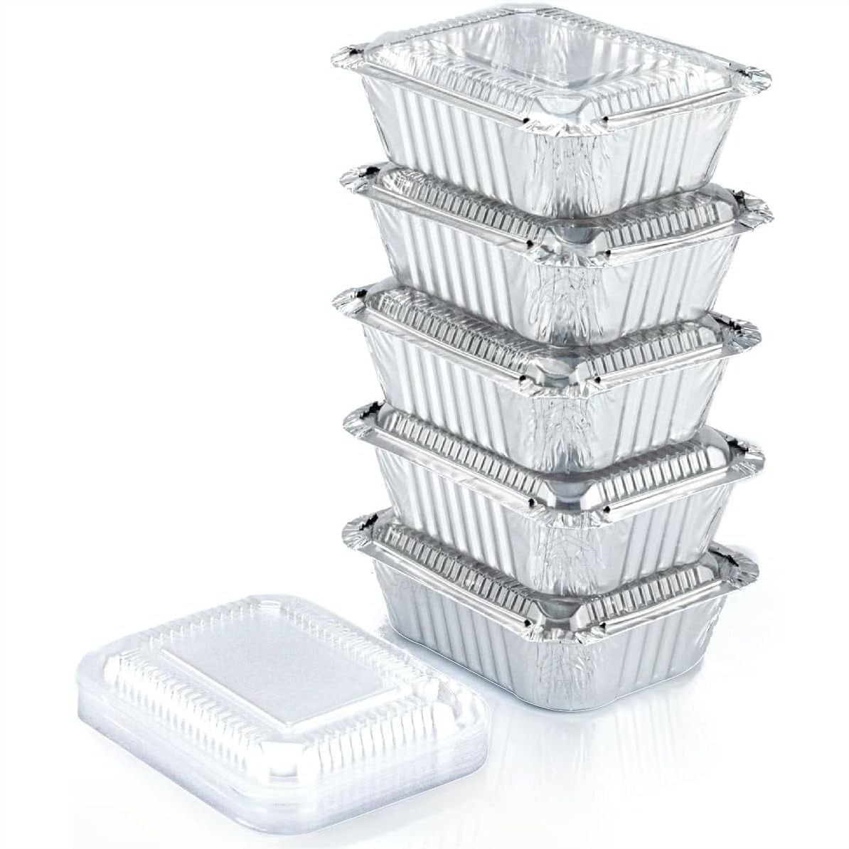 Food Storage Aluminum - 55 Pack 1 Lb Aluminum Pans