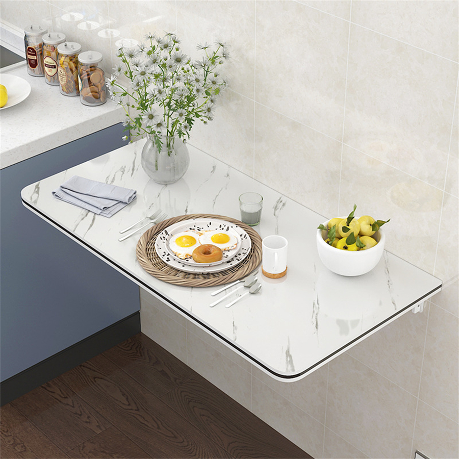 Food Storage Rack For Kitchen - Folding Wall Desk, Wall-mounted Foldable Table,