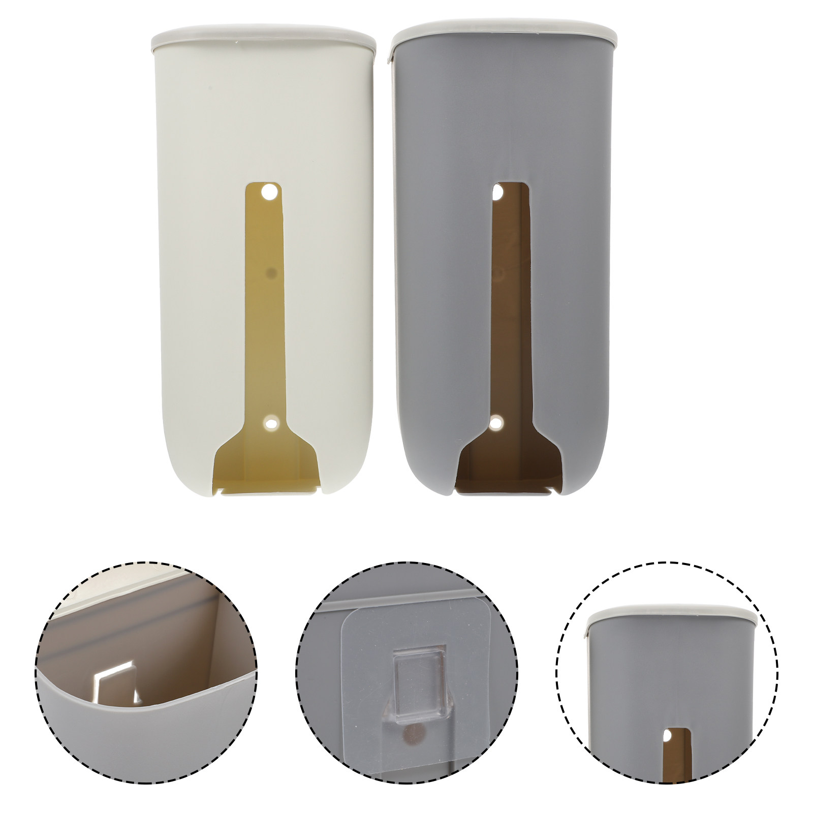 Food Storage Rack For Kitchen - 2Pcs Garbage Bag Storage Rack Wall
