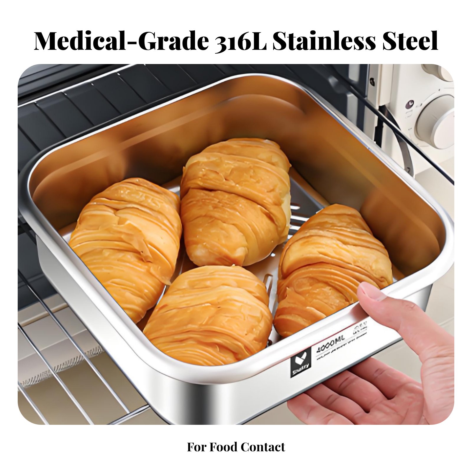 Food Storage Camping - 316 Stainless Steel Bento Box, Leakproof
