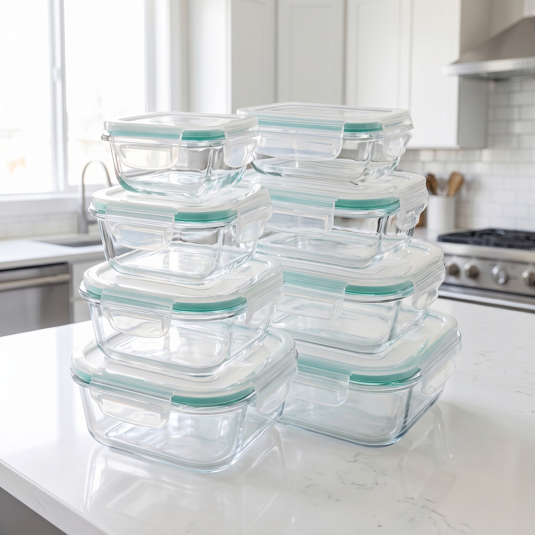 Food Storage For Refrigerator - A set of 8 food storage