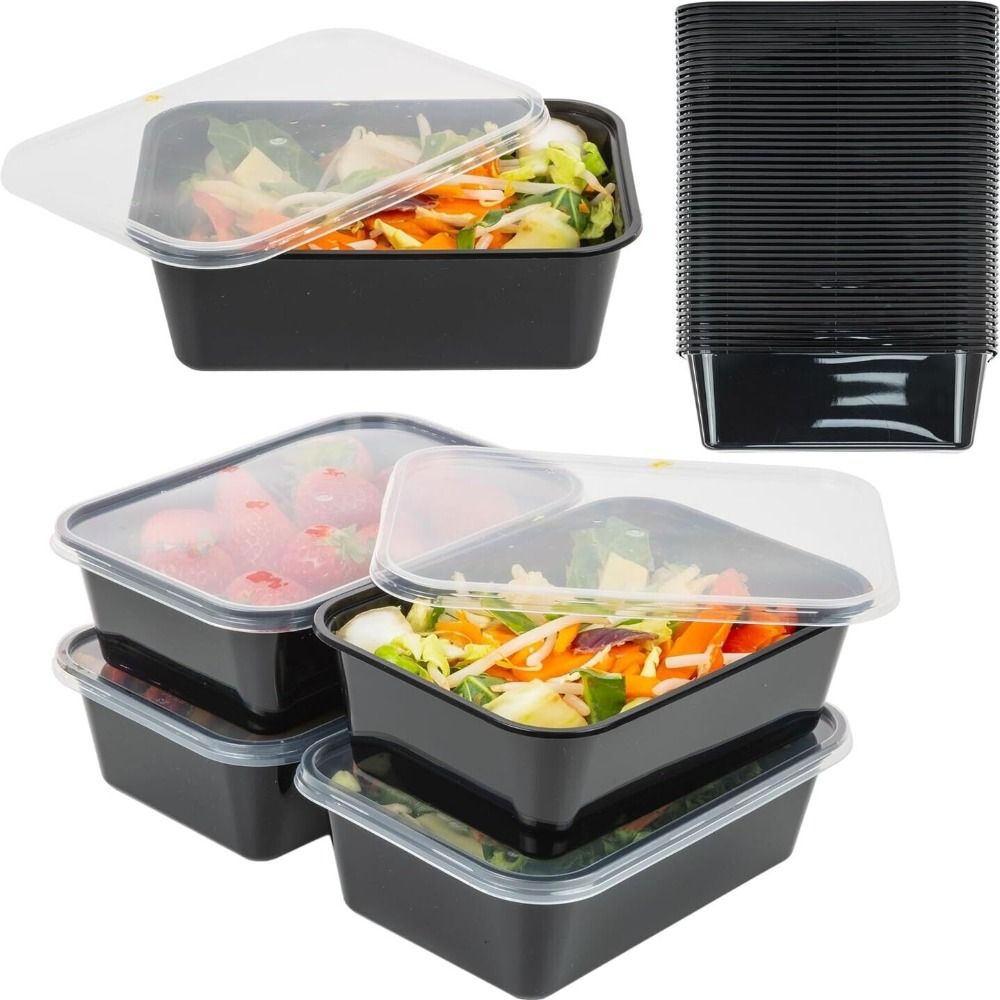 Food Storage Containers Xl - 5Pcs/set Useful Plastic Disposable Food Containers
