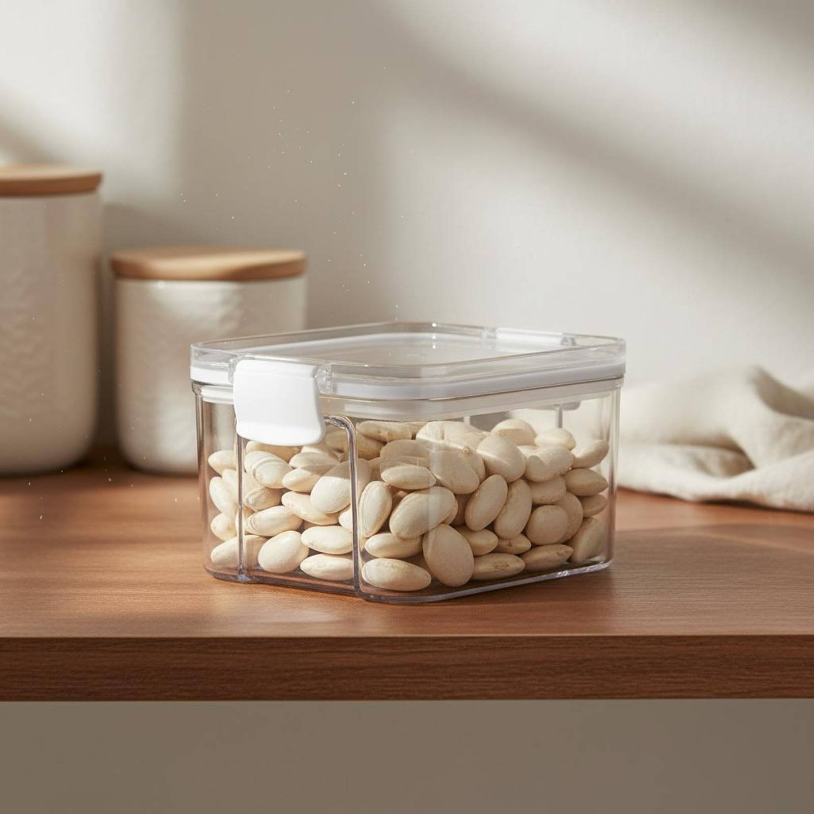 Airtight Food Storage Containe - Food Storage Jars Plastic avaliação e preço
