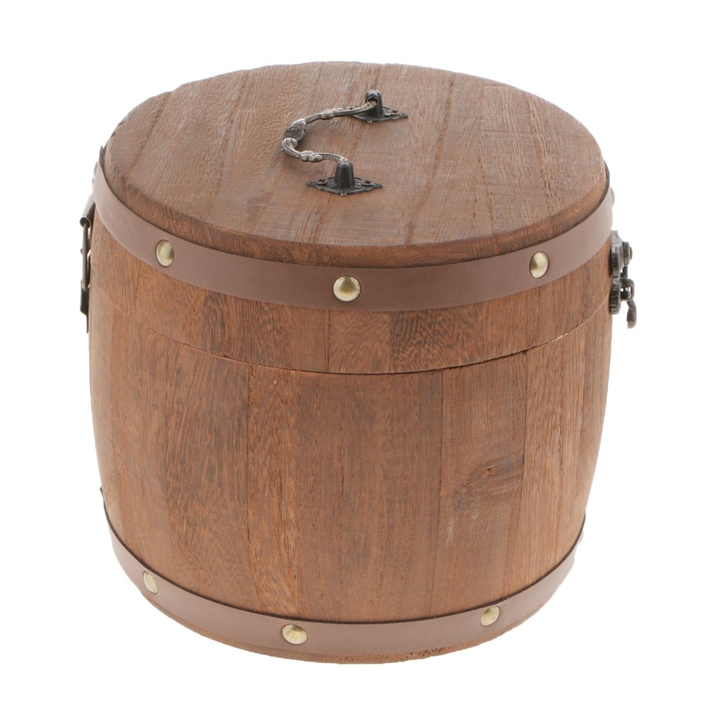 Wooden Tea Canister Airtight F - Food Storage Jars Plastic avaliação e preço