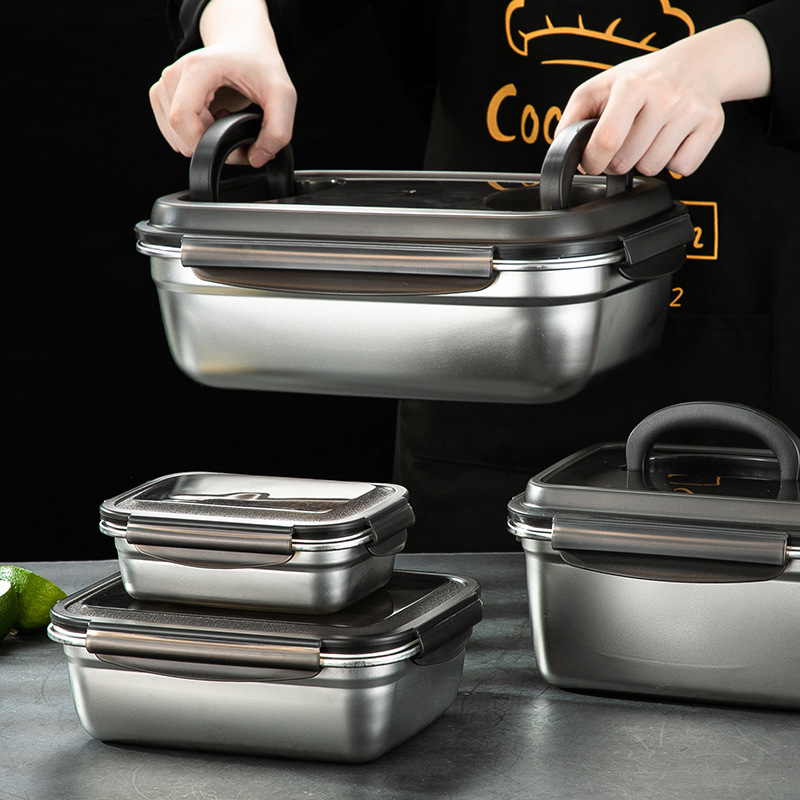 Large Capacity Stainless Steel - Food Storage Containers Xl avaliação e preço