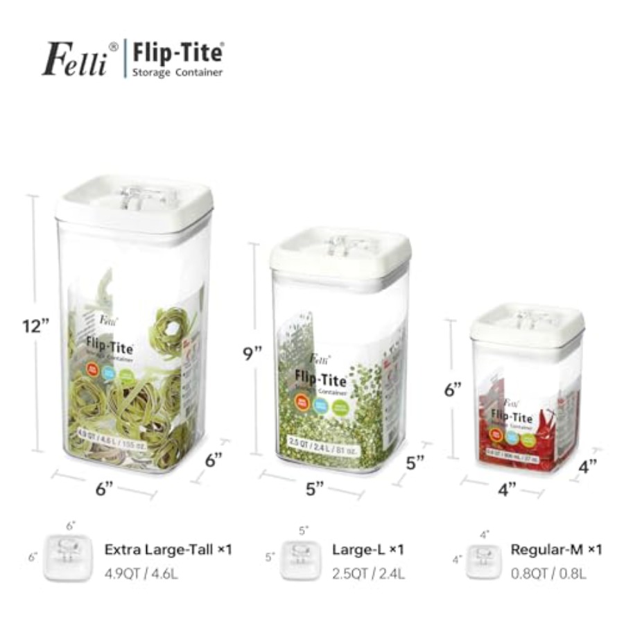 Flip Tite Acrylic Food Storage - Food Storage Containers Xl avaliação e preço