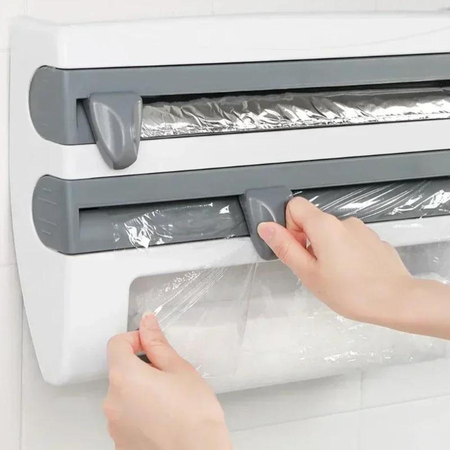 1 Pcs Kitchen Tools Cling Film - Food Storage Rack For Kitchen avaliação e preço