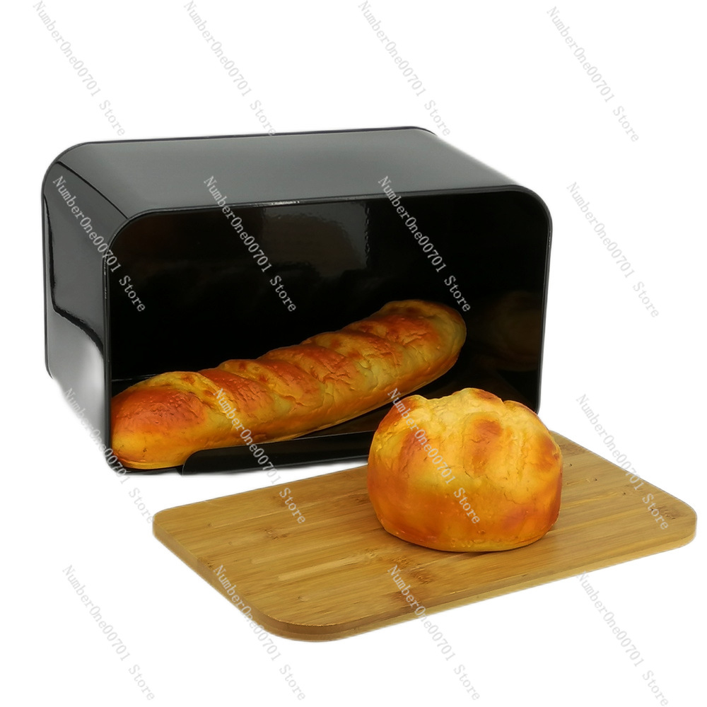 Kitchen Bread Box with Bamboo  - Bread Box Bamboo avaliação e preço