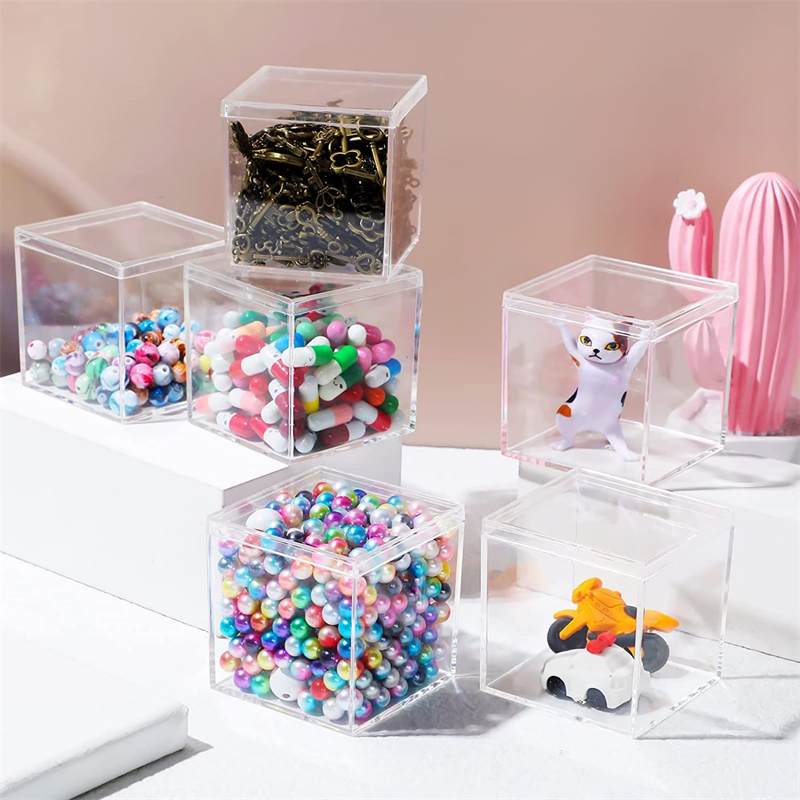 1-20pcs Transparent Acrylic Bo - Xmas Food Storage Containers avaliação e preço