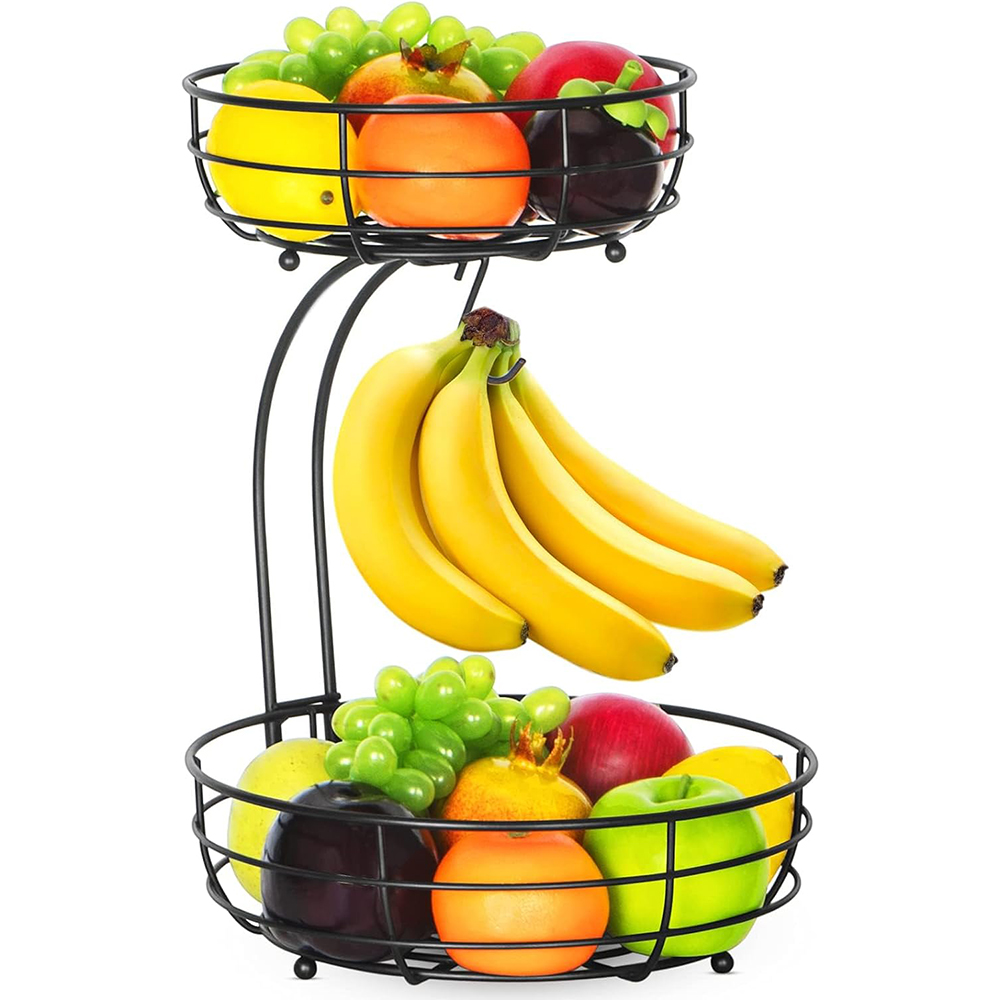LMETJMA 2-Tier Countertop Frui - Food Storage Rack For Kitchen avaliação e preço