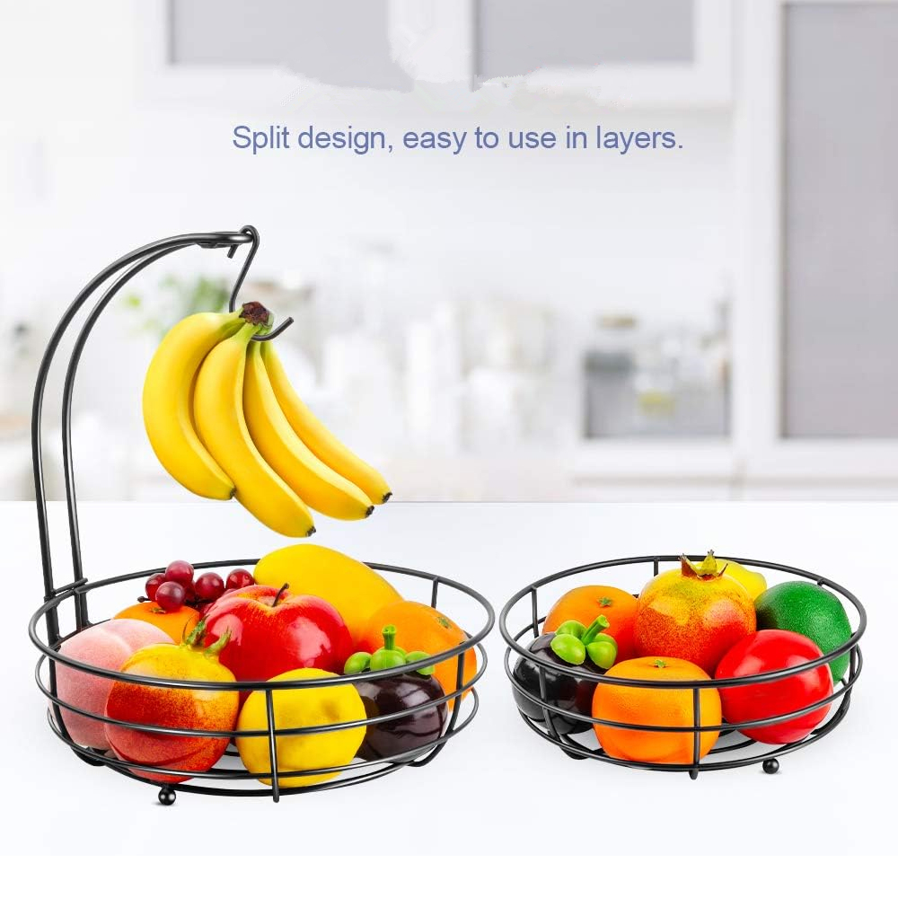 LMETJMA 2-Tier Countertop Frui - Food Storage Rack For Kitchen avaliação e preço