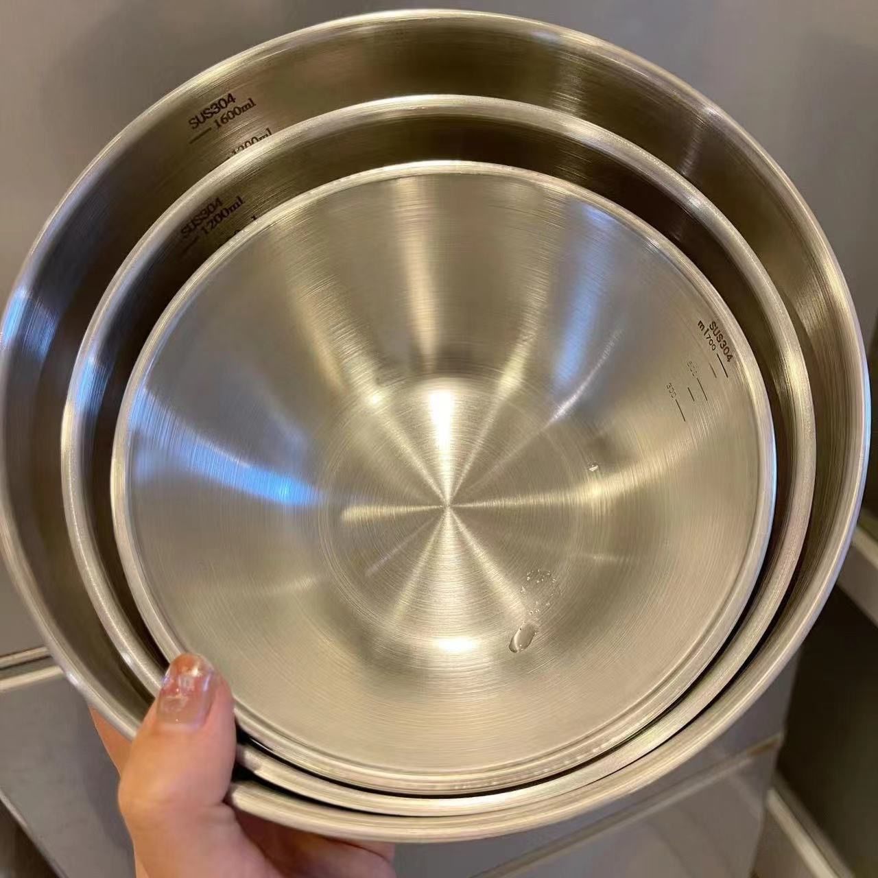 1-3 Stainless Steel Bowl Set w - Food Storage Bowls avaliação e preço