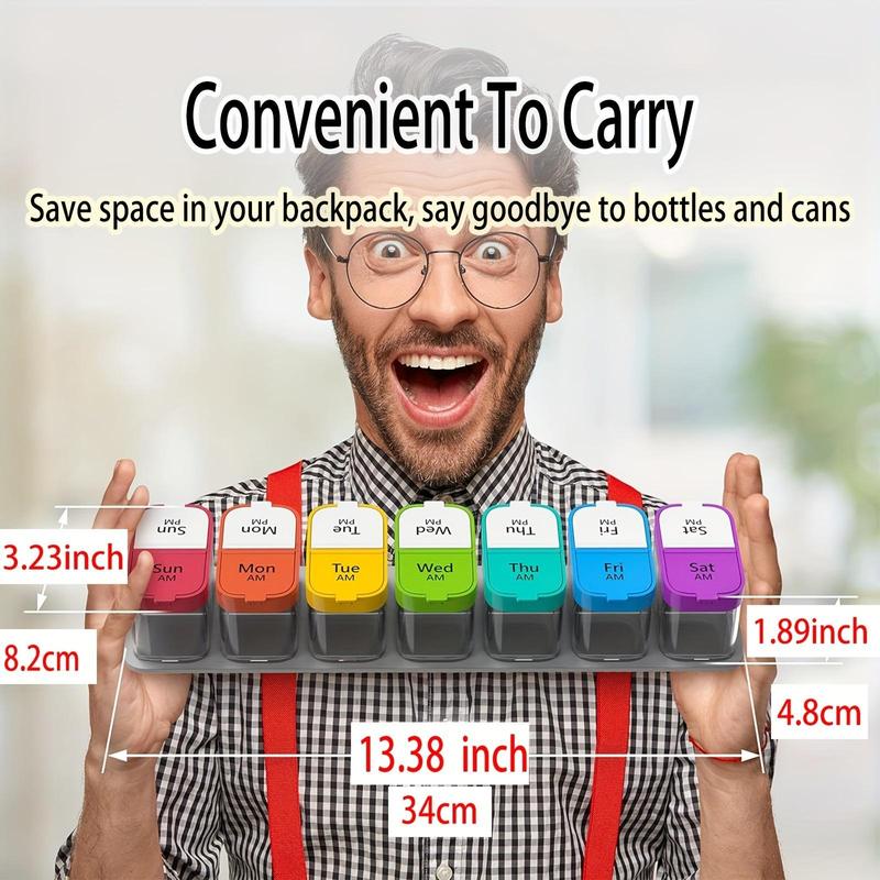 1PCS Large 7 Day Pill Organize - Food Storage Containers Xl avaliação e preço