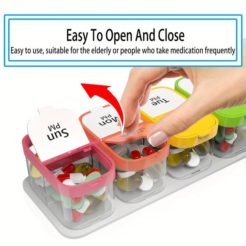 1PCS Large 7 Day Pill Organize - Food Storage Containers Xl avaliação e preço