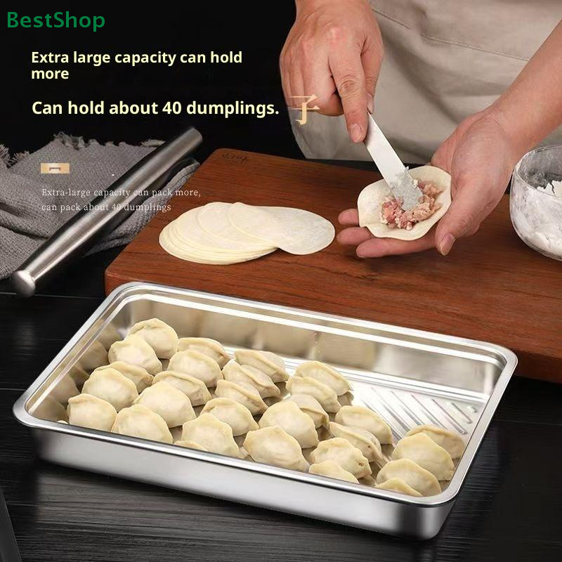 ♥♥1/2pcs Stainless Tray With S - Food Storage Containers Xl avaliação e preço