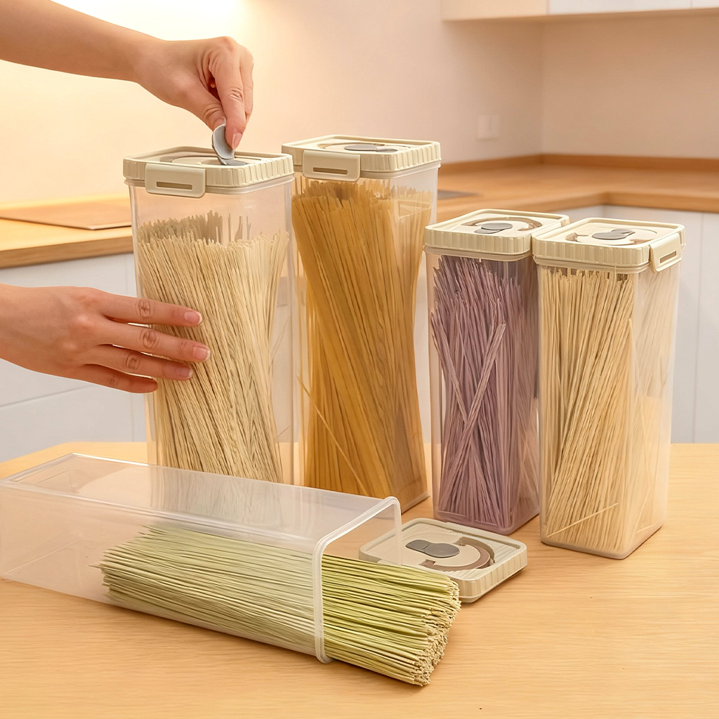 Noodles Sealed Storage Box Wit - Food Storage Jars Plastic avaliação e preço