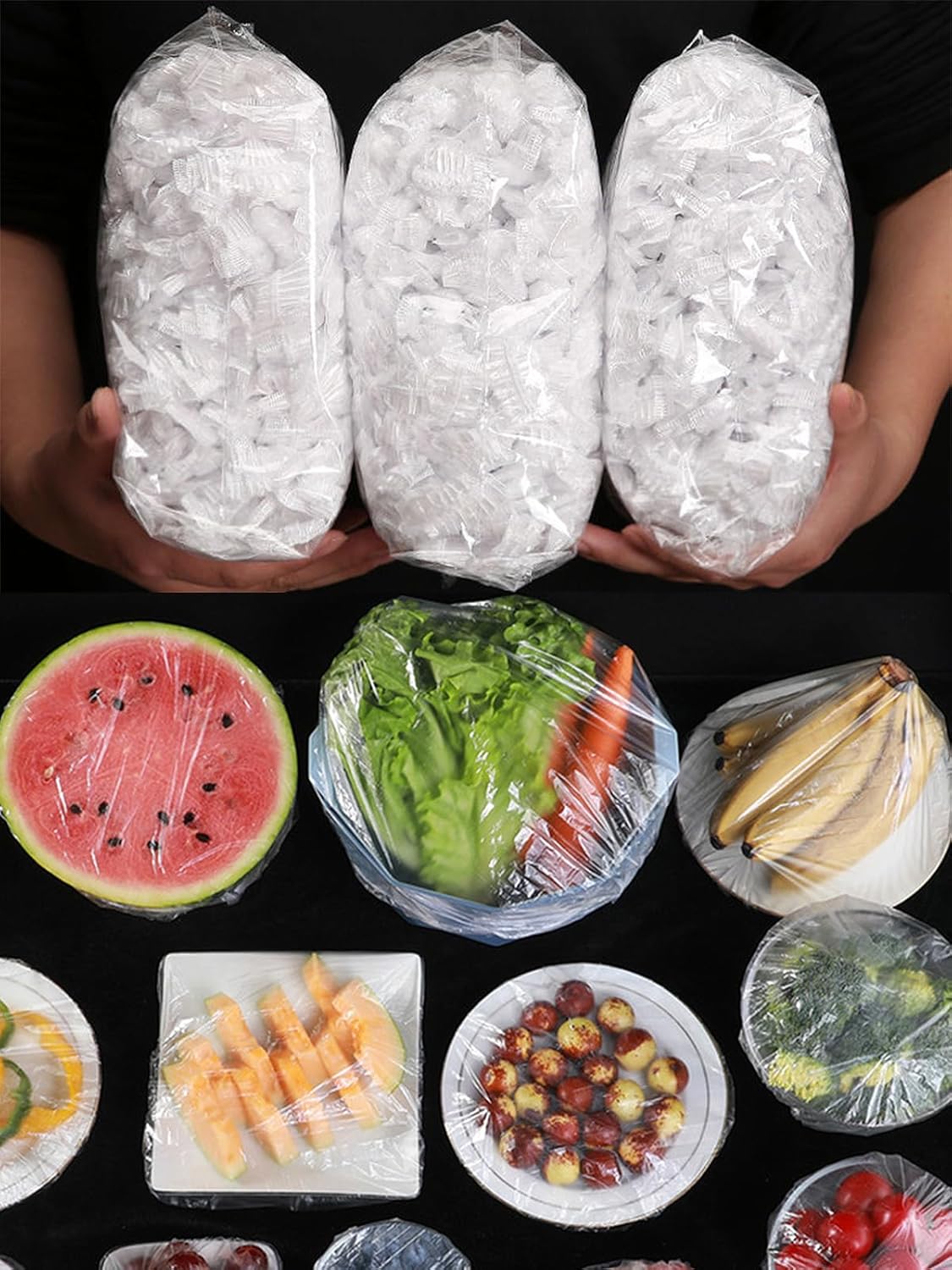 300PCS Elastic Food Covers, St - Food Storage Bowls avaliação e preço