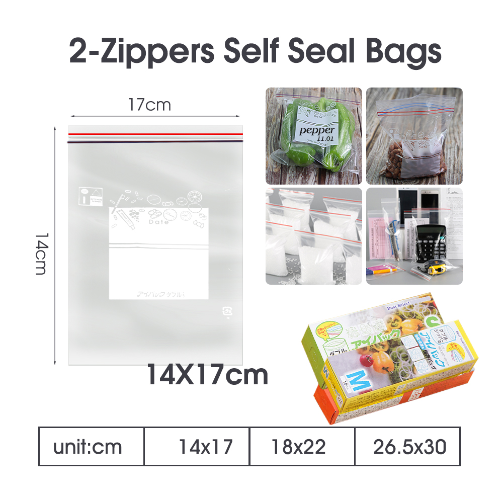 0.12mm Thick Resealable Dual Z - Lock And Lock Food Storage avaliação e preço