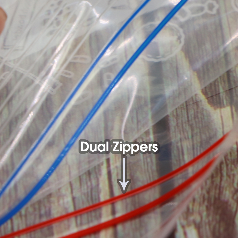 0.12mm Thick Resealable Dual Z - Lock And Lock Food Storage avaliação e preço