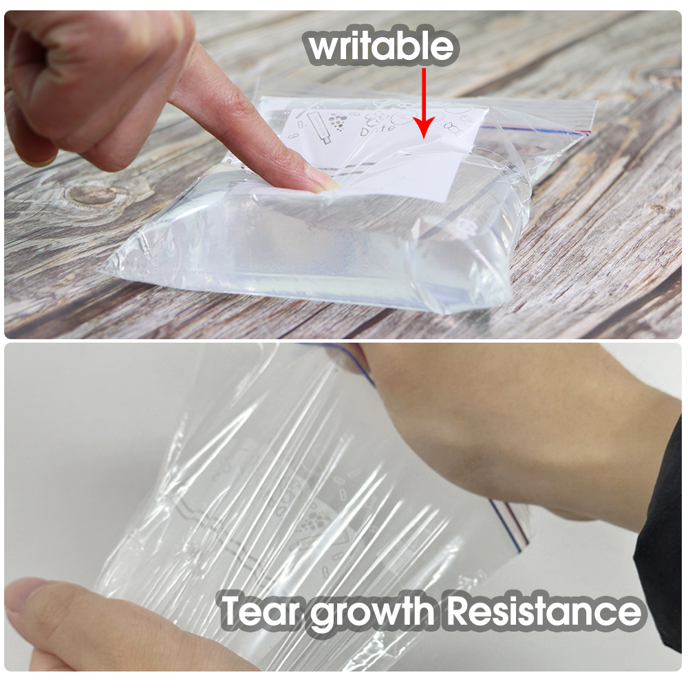 0.12mm Thick Resealable Dual Z - Lock And Lock Food Storage avaliação e preço