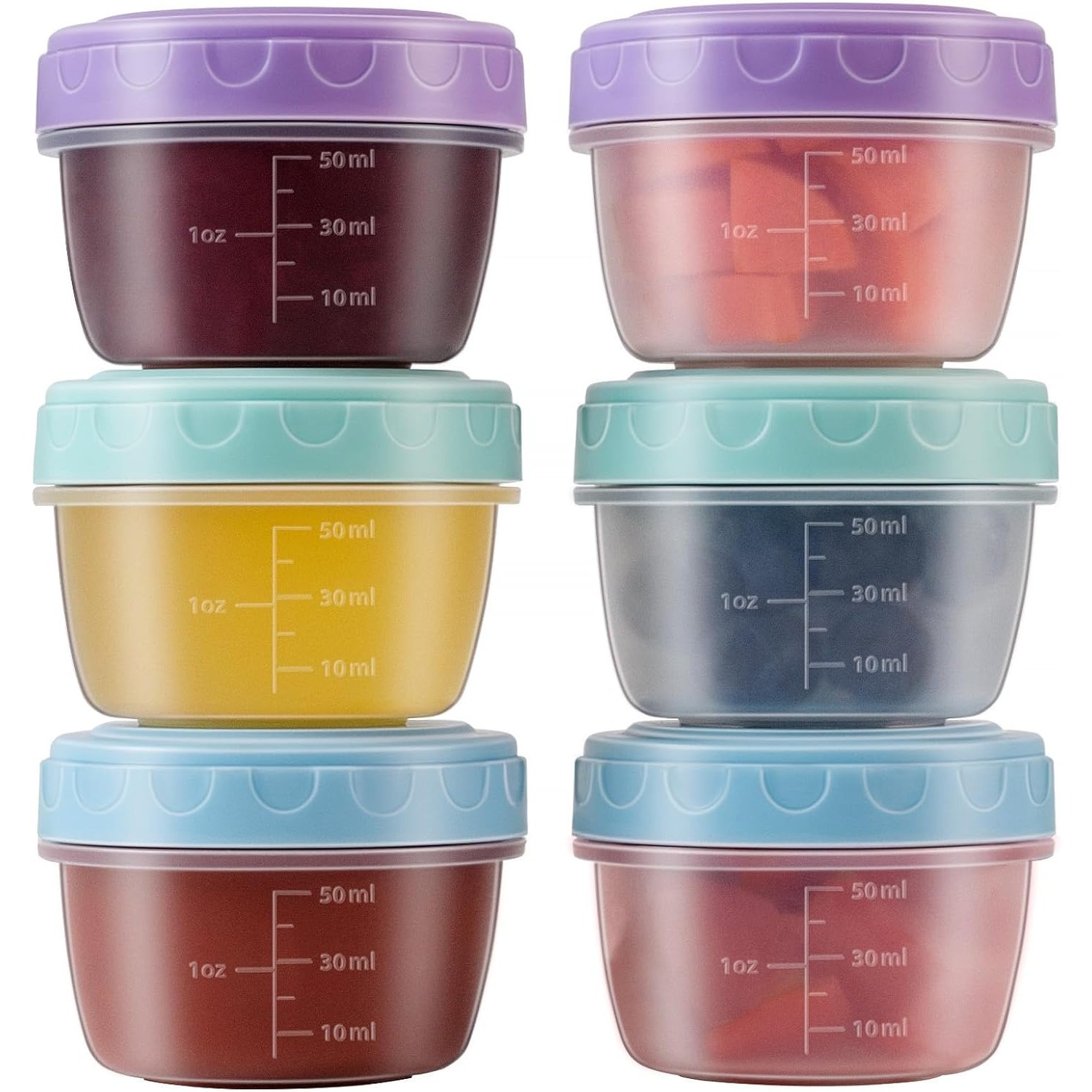 1-6 Pack 2.7 OZ Salad Dressing - Food Storage Bowls avaliação e preço