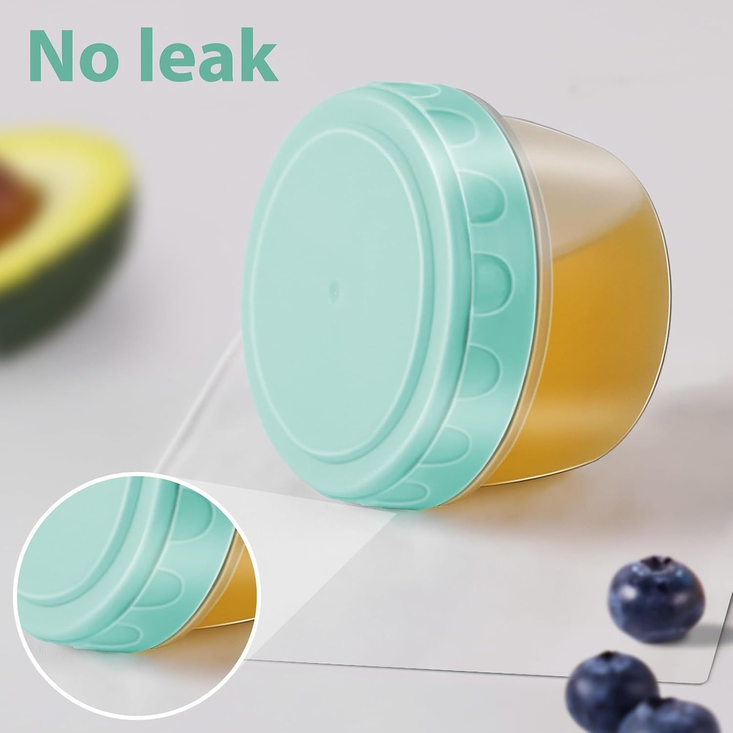 1-6 Pack 2.7 OZ Salad Dressing - Food Storage Bowls avaliação e preço