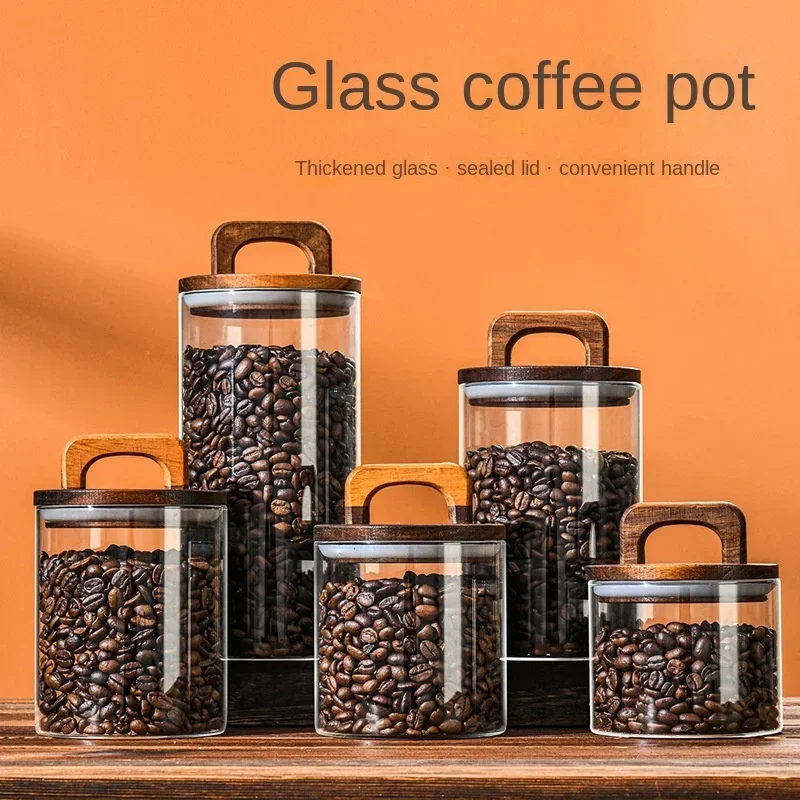 800-2100ml Wood Lid Glass Jar  - Food Storage Lidl avaliação e preço