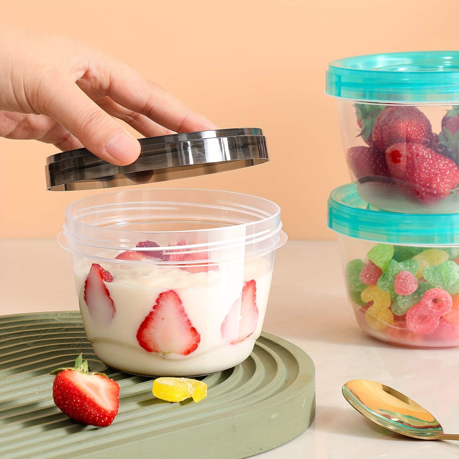 2 Transparent Sealed Food Stor - Food Storage Bowls avaliação e preço