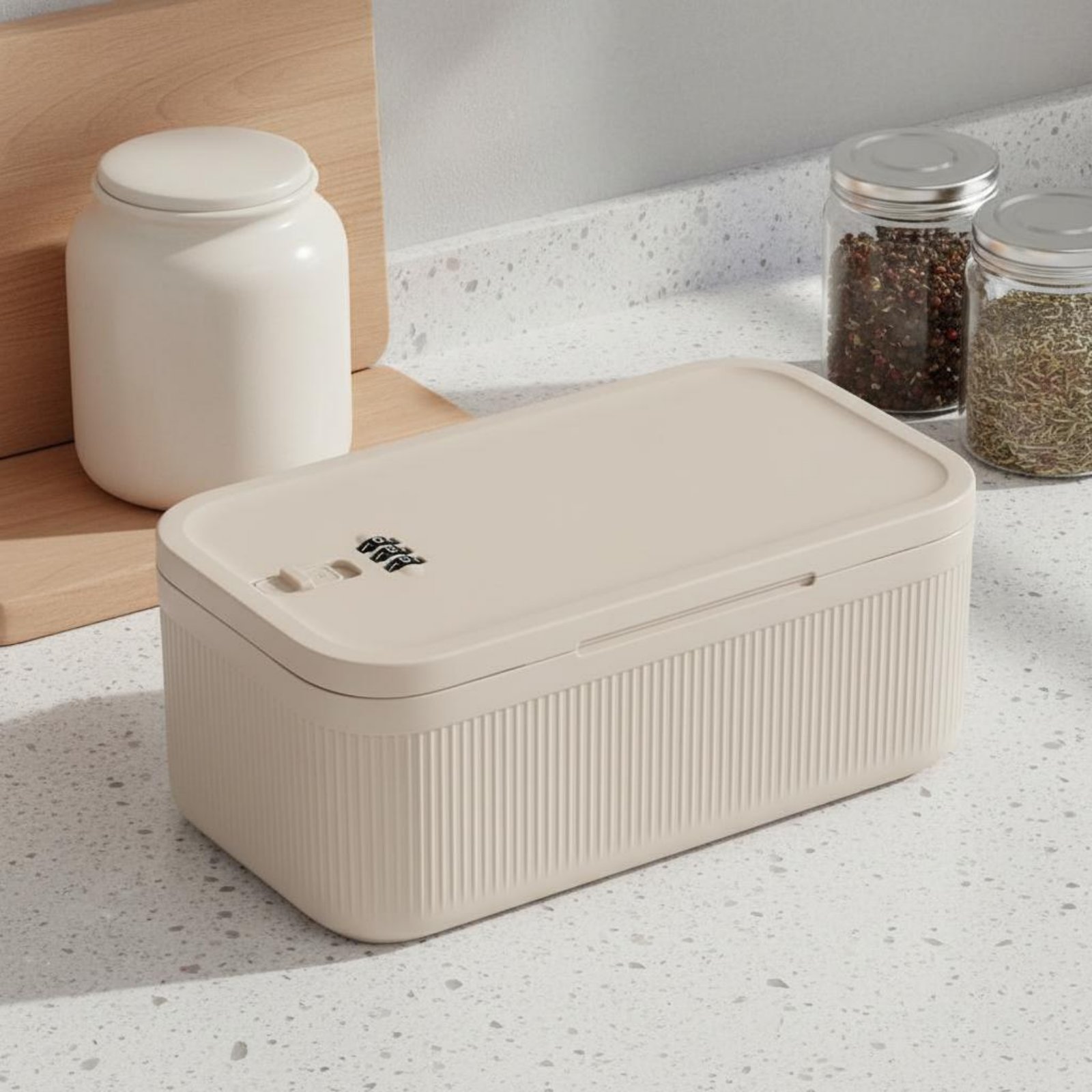 Combination Lock Box Smell Res - Lock And Lock Food Storage avaliação e preço