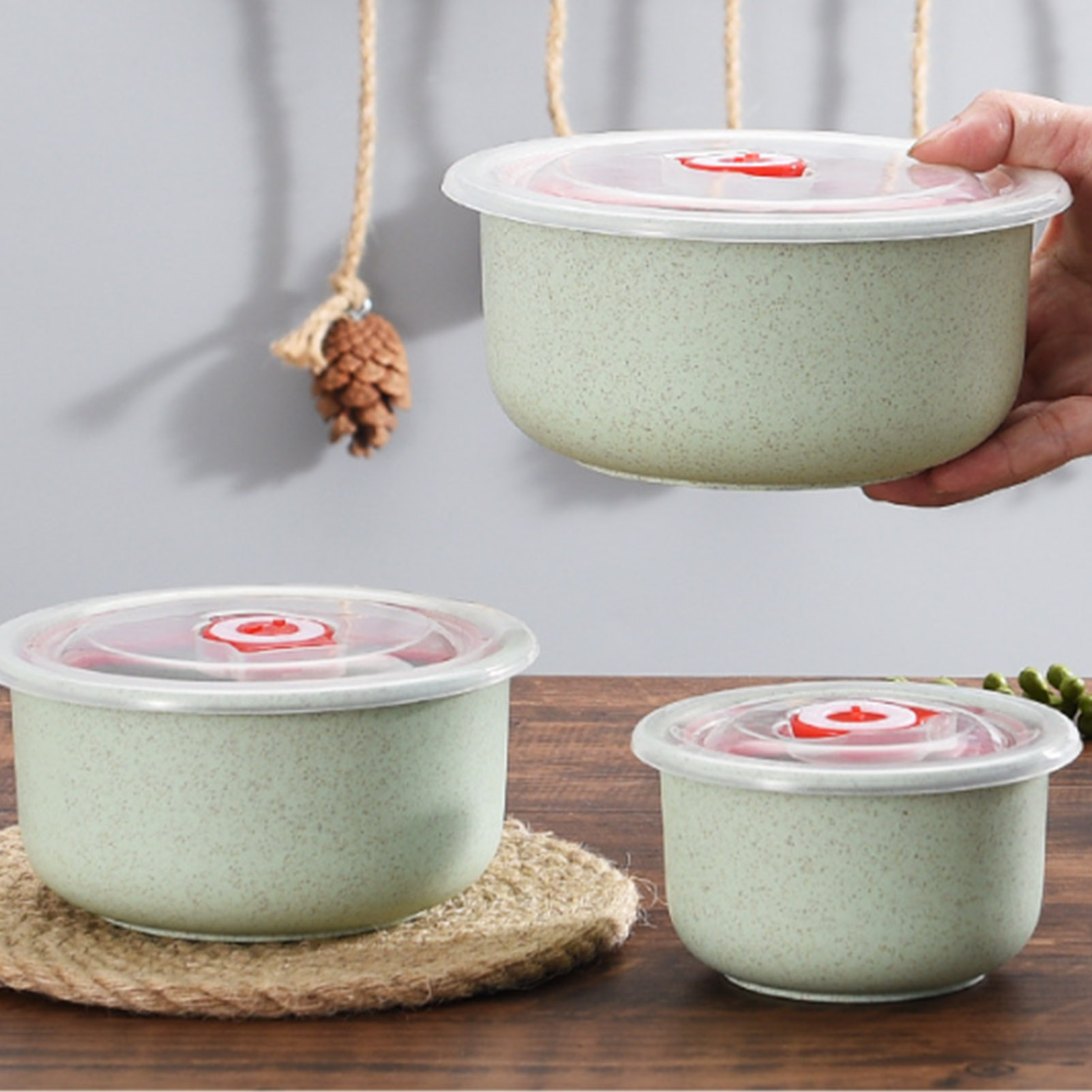 3pcs Food Storage Containers B - Food Storage Jars Plastic avaliação e preço