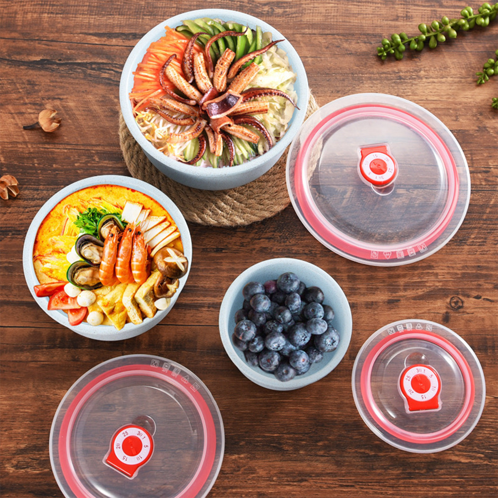 3pcs Food Storage Containers B - Food Storage Jars Plastic avaliação e preço