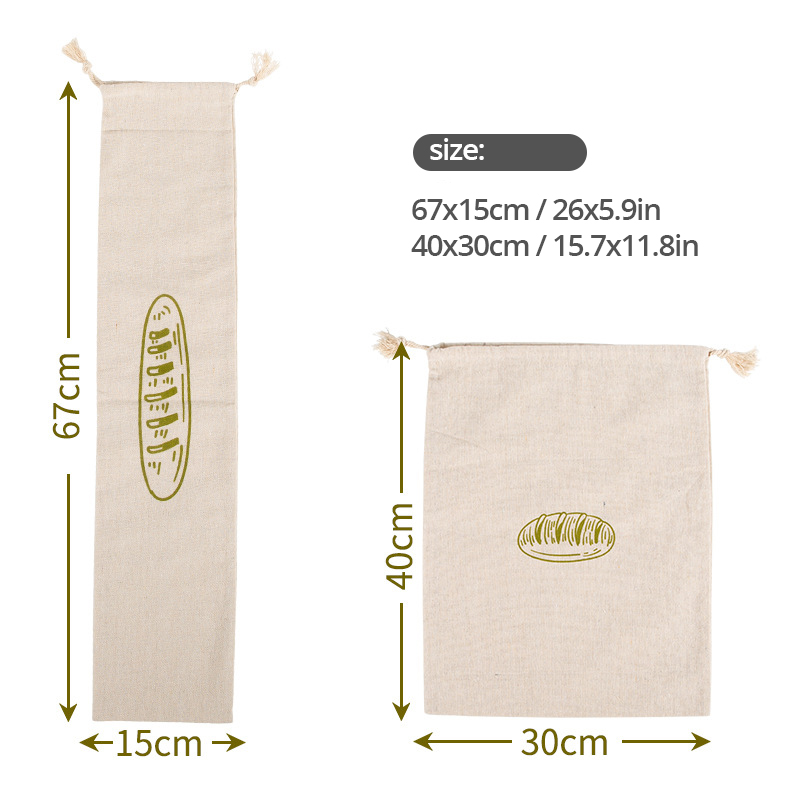Linen Bread Bag Reusable Bags  - Food Storage Plants avaliação e preço