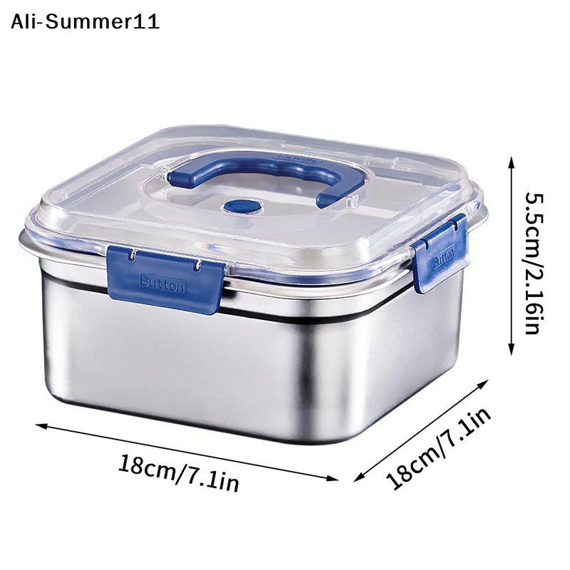 【S11】1/3/5Pcs Stainless Steel  - Food Storage Containers Xl avaliação e preço
