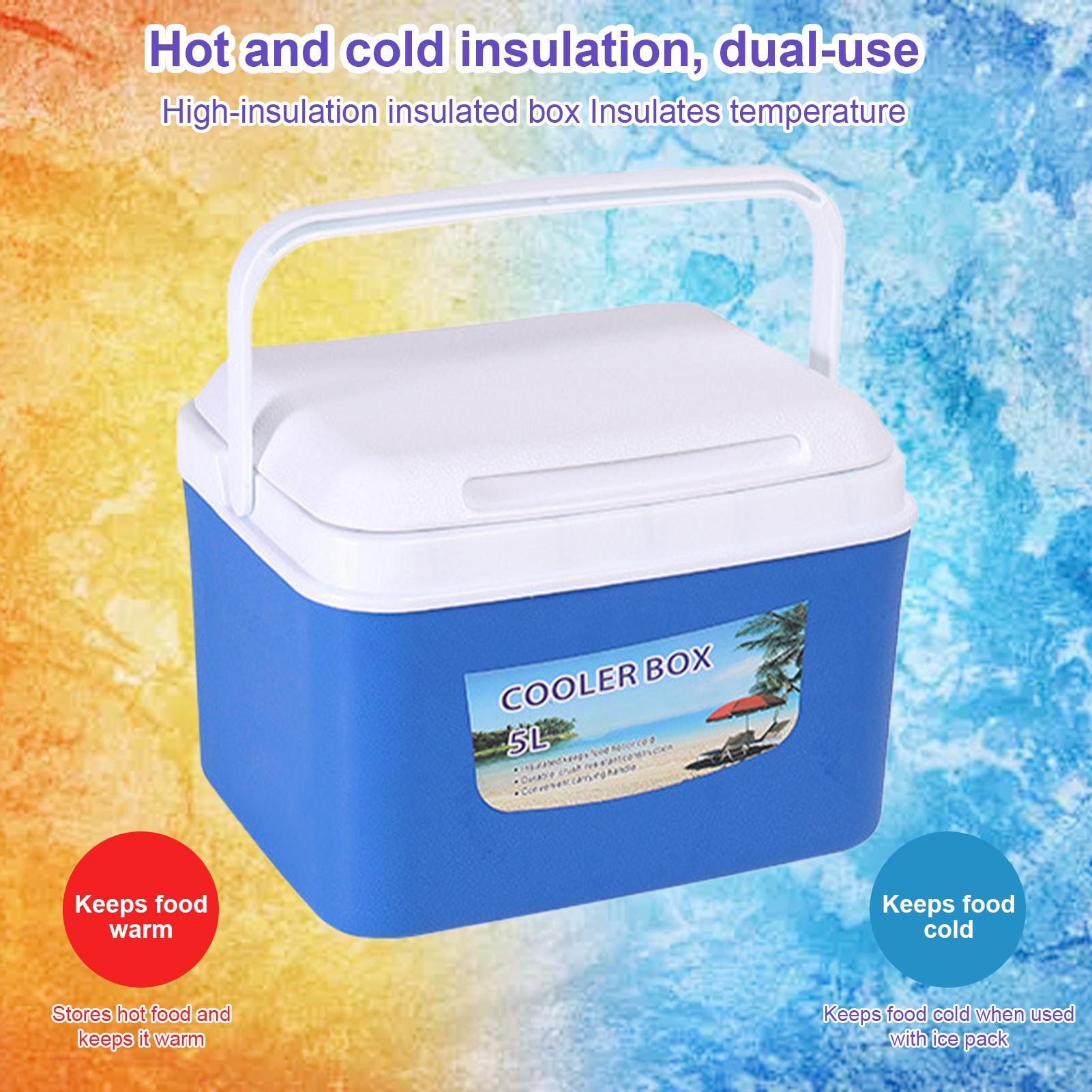 5L/8L Insulated Cooler Box Por - Food Storage Camping avaliação e preço