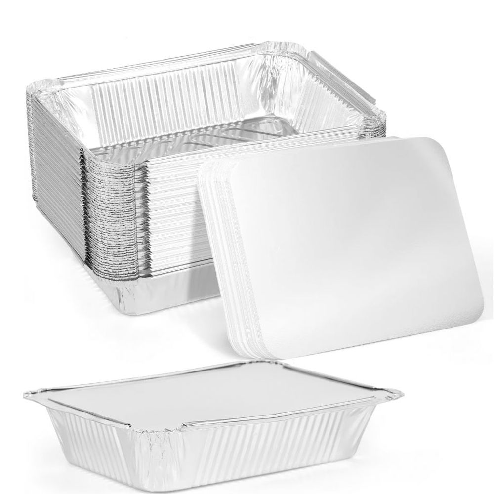 10PCS New With Lids Aluminum F - Food Storage Aluminum avaliação e preço