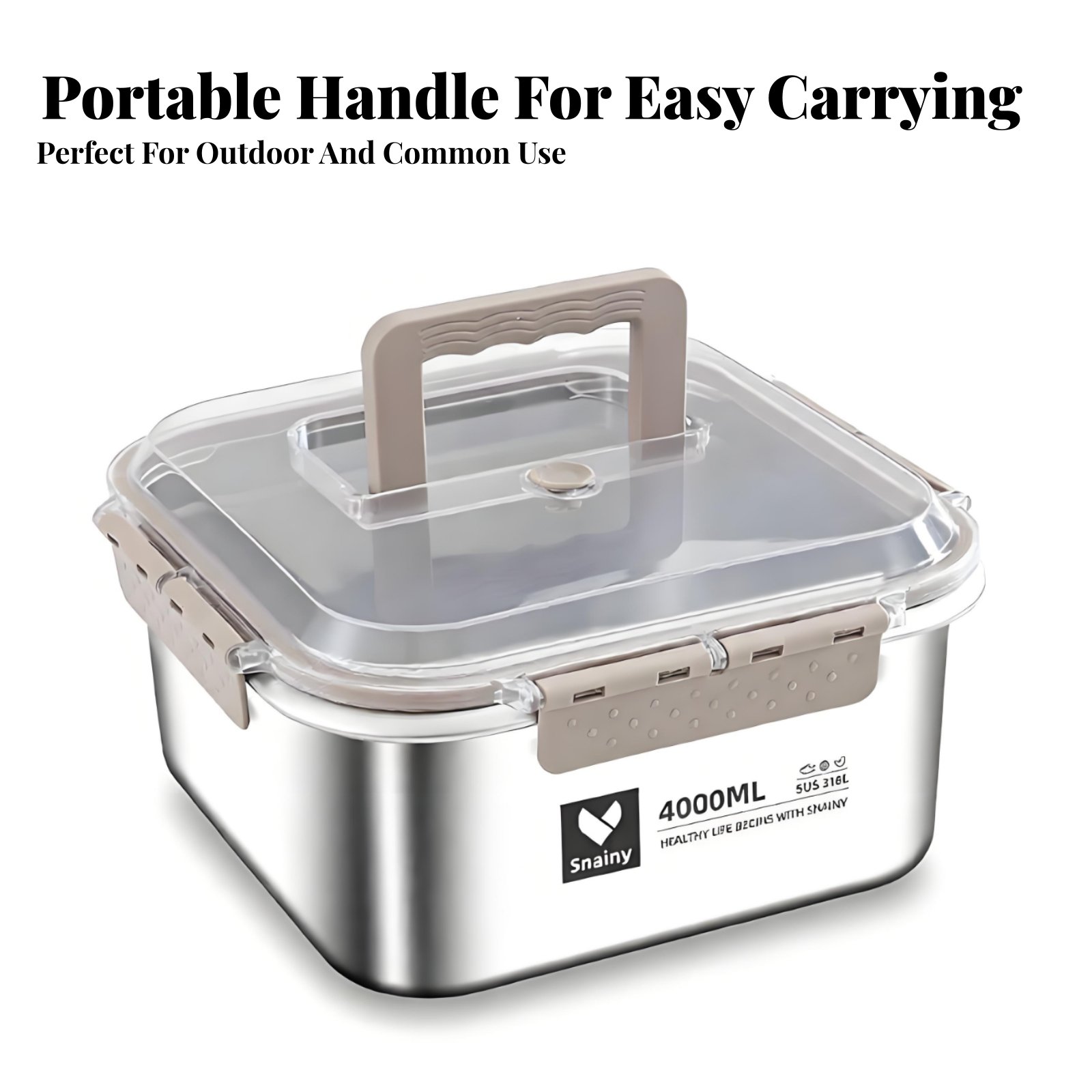 316 Stainless Steel Bento Box, - Food Storage Camping avaliação e preço