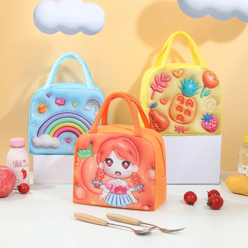 Children's Lunch Box Bag 3D Ca - Food Storage Aluminum avaliação e preço
