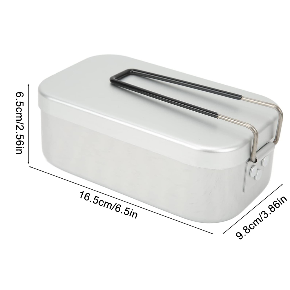800ML Aluminum Lunch Boxes Out - Food Storage Aluminum avaliação e preço
