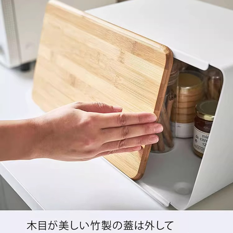 Bamboo Bread Box for Kitchen S - Bread Box Bamboo avaliação e preço