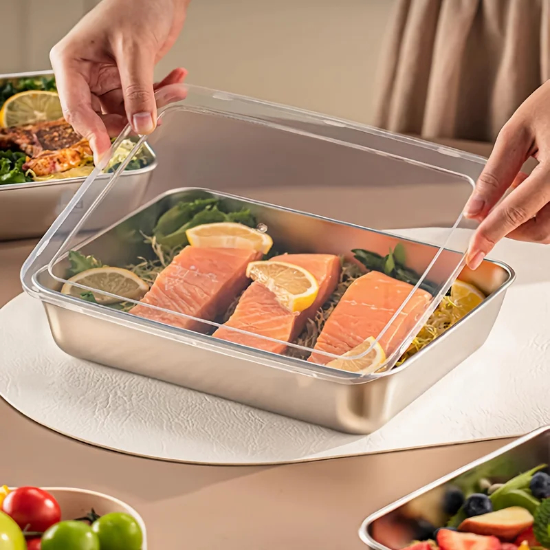 3pcs Stainless Steel Food Cont - Food Storage Camping avaliação e preço