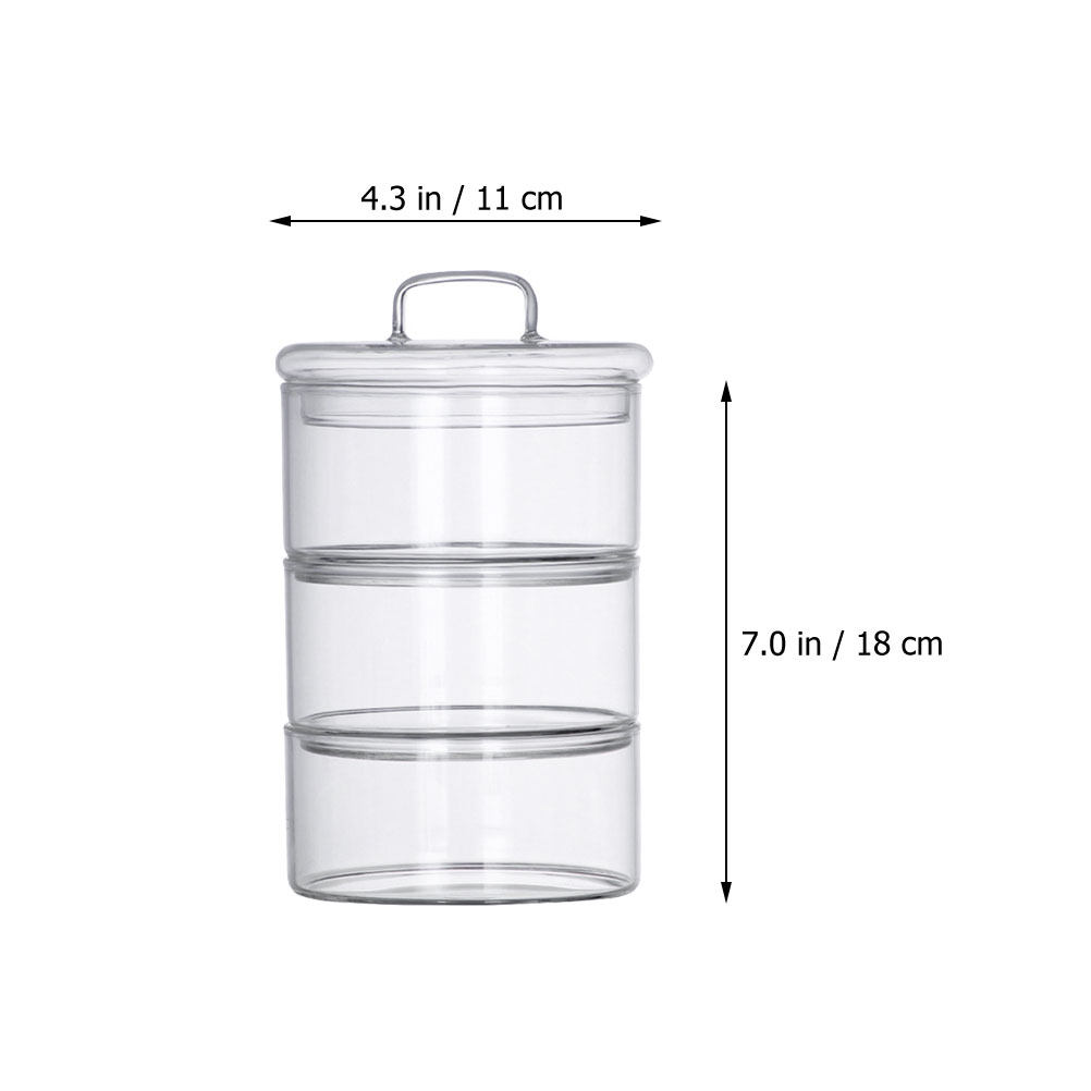 1Set Clear Glass Storage Bowl  - Food Storage Bowls avaliação e preço