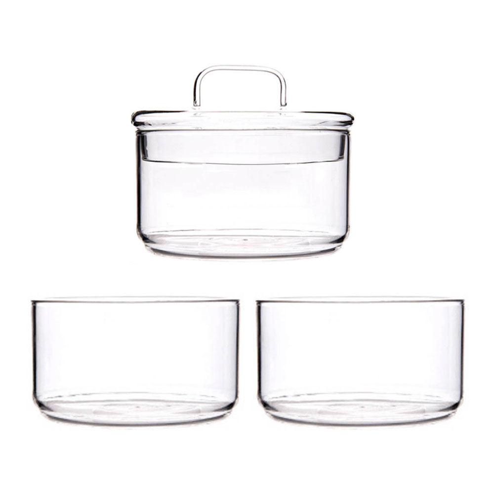 1Set Clear Glass Storage Bowl  - Food Storage Bowls avaliação e preço