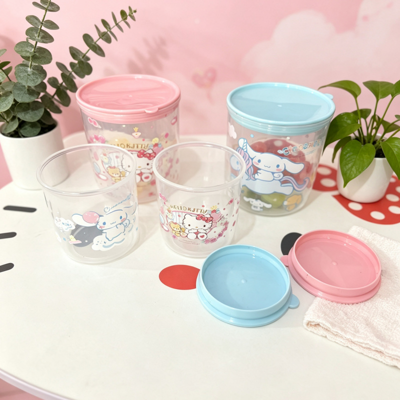 Hello Kitty Kuromi Cartoon Sto - Food Storage Jars Plastic avaliação e preço