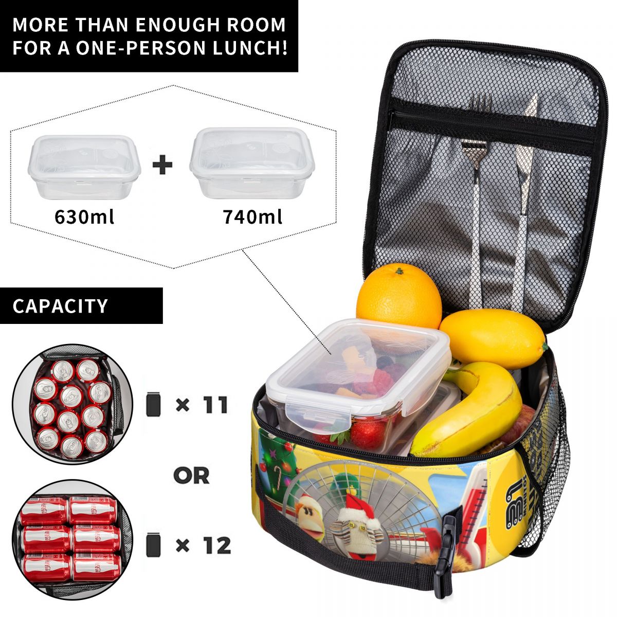 31 Minutos Chilean Cartoon Ins - Xmas Food Storage Containers avaliação e preço