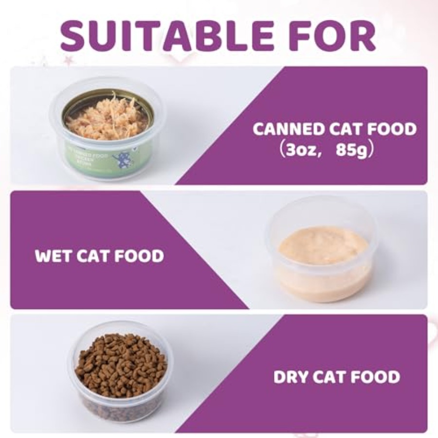 4Pack Cat Can Covers for 3 oz  - Lock And Lock Food Storage avaliação e preço