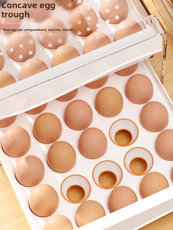 Kitchen Egg Storage Box Refrig - Food Storage For Refrigerator avaliação e preço