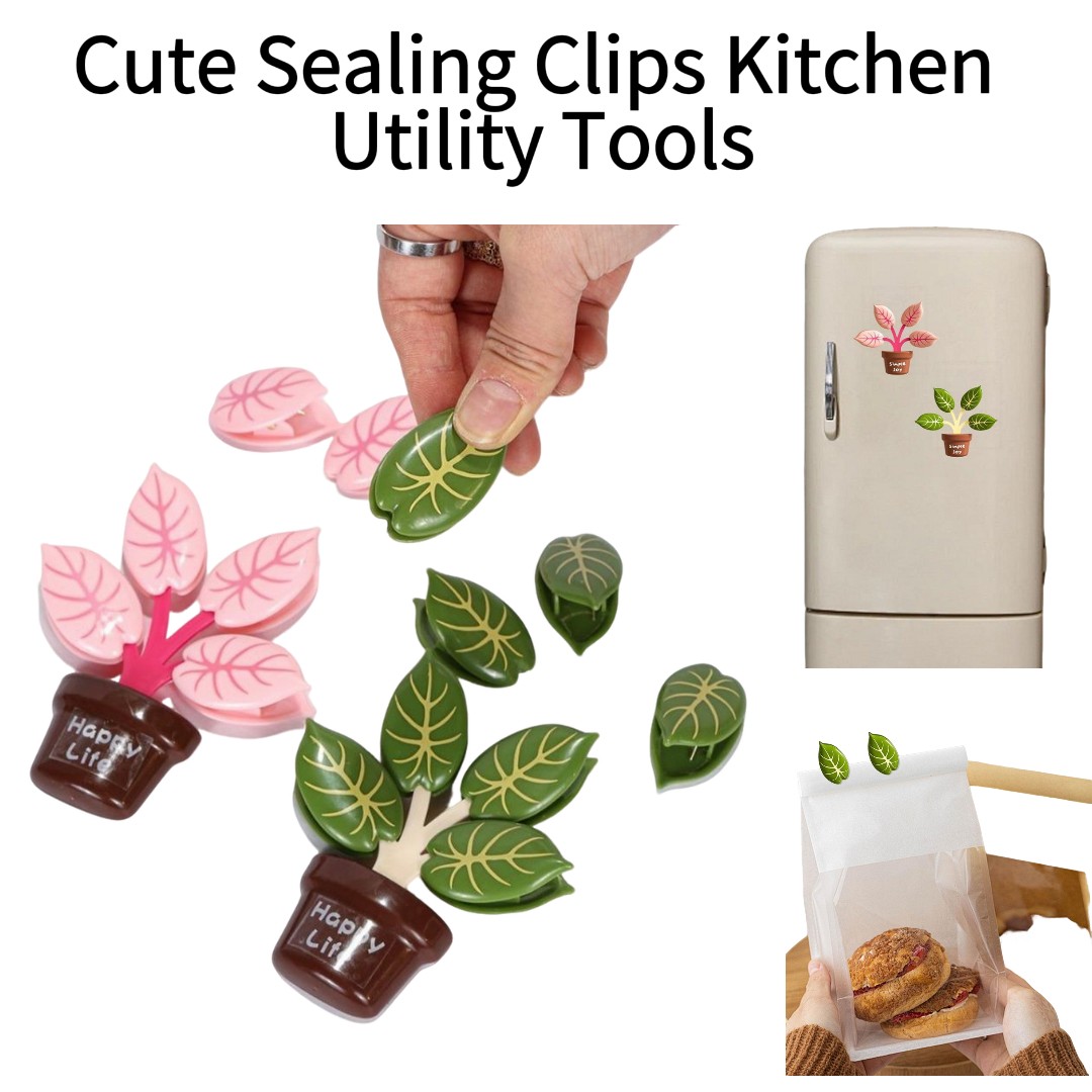 Cute Sealing Clips Kitchen Uti - Food Storage Plants avaliação e preço