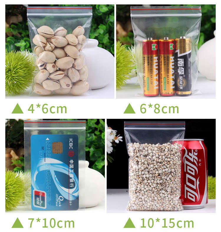 10x15 Cm Small Plastic Ziplock - Lock And Lock Food Storage avaliação e preço