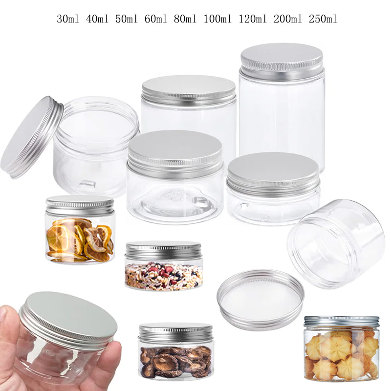 1-10Pcs 20/25/30/40/45-250ml S - Food Storage Aluminum avaliação e preço