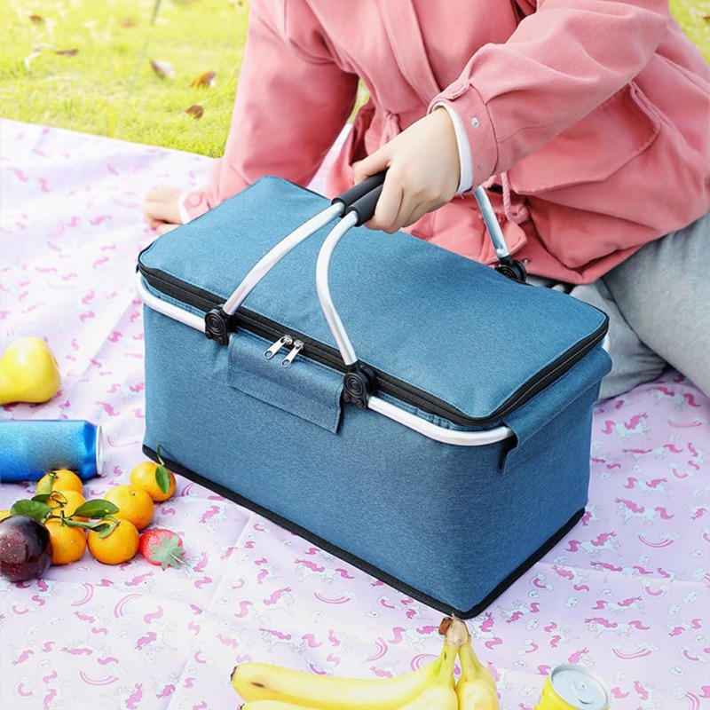 Flat Foldable Oxford Picnic Ba - Food Storage Aluminum avaliação e preço